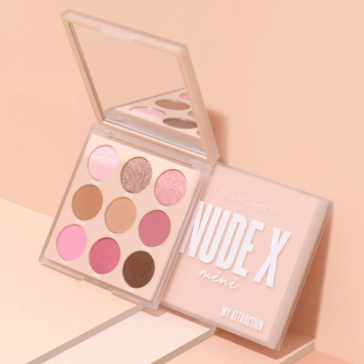 BEAUTY CREATIONS - PALETA DE SOMBRAS NUDE X MINI MY ATTRACTION